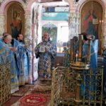 Праздничная литургия в храме Рождества Богородицы с. Новопанское