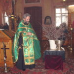 Всенощное служение в Успенском храме с. Печерники 2012 г..