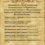 Таинство Соборования в храмах благочиния в дни Великого Поста